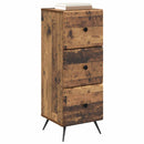 vidaXL Fiókos szekrény Antik Fa 33 x 34,5 x 90 cm Szerelt Fa