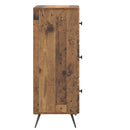 vidaXL Fiókos szekrény Antik Fa 33 x 34,5 x 90 cm Szerelt Fa