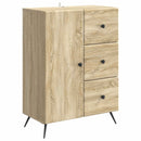 vidaXL Széf fiókkal Sonoma Tölgy 66 x 34,5 x 90 cm Szerelt Fa