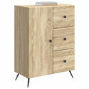 vidaXL Széf fiókkal Sonoma Tölgy 66 x 34,5 x 90 cm Szerelt Fa