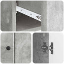 vidaXL Széf fiókkal Betonszürke 66 x 34,5 x 90 cm Szerelt Fa