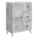 vidaXL Széf fiókkal Betonszürke 66 x 34,5 x 90 cm Szerelt Fa