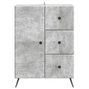 vidaXL Széf fiókkal Betonszürke 66 x 34,5 x 90 cm Szerelt Fa