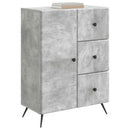 vidaXL Széf fiókkal Betonszürke 66 x 34,5 x 90 cm Szerelt Fa