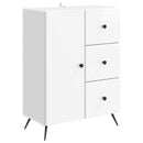 vidaXL Széf Magasfényű Fehér 66 x 34,5 x 90 cm Szerelt Fa