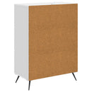 vidaXL Széf Magasfényű Fehér 66 x 34,5 x 90 cm Szerelt Fa