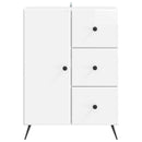 vidaXL Széf Magasfényű Fehér 66 x 34,5 x 90 cm Szerelt Fa