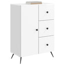vidaXL Széf Magasfényű Fehér 66 x 34,5 x 90 cm Szerelt Fa