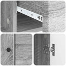 vidaXL Széf fiókkal Szürke Sonoma 66 x 34,5 x 90 cm Szerelt Fa