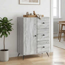vidaXL Széf fiókkal Szürke Sonoma 66 x 34,5 x 90 cm Szerelt Fa