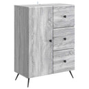 vidaXL Széf fiókkal Szürke Sonoma 66 x 34,5 x 90 cm Szerelt Fa