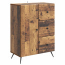 vidaXL Széf fiókkal Antik Fa 66 x 34,5 x 90 cm Szerelt Fa