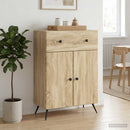 vidaXL Széf fiókkal Sonoma Tölgy 66 x 34,5 x 90 cm Szerelt Fa