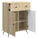 vidaXL Széf Sonoma Tölgy 66 x 34,5 x 90 cm Szerelt Fa
