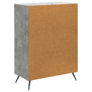 vidaXL Széf fiókkal Betonszürke 66 x 34,5 x 90 cm Szerelt Fa