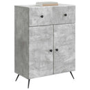 vidaXL Széf fiókkal Betonszürke 66 x 34,5 x 90 cm Szerelt Fa