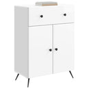 vidaXL Széf fiókkal Magasfényű Fehér 66 x 34,5 x 90 cm Szerelt Fa