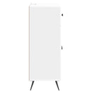vidaXL Széf fiókkal Magasfényű Fehér 66 x 34,5 x 90 cm Szerelt Fa
