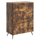 vidaXL Széf fiókkal Füstös Tölgy 66 x 34,5 x 90 cm Szerelt Fa