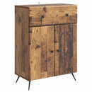 vidaXL Széf fiókkal Antik Fa 66 x 34,5 x 90 cm Szerelt Fa