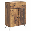 vidaXL Széf fiókkal Antik Fa 66 x 34,5 x 90 cm Szerelt Fa