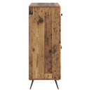 vidaXL Széf fiókkal Antik Fa 66 x 34,5 x 90 cm Szerelt Fa