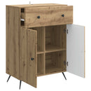 vidaXL Széf Kézműves Tölgy 66 x 34,5 x 90 cm Szerelt Fa