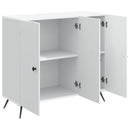 vidaXL Széf Fehér 89 x 34,5 x 80 cm Szerelt Fa