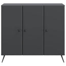 vidaXL Széf Fekete 89 x 34,5 x 80 cm Szerelt Fa