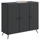 vidaXL Széf Fekete 89 x 34,5 x 80 cm Szerelt Fa