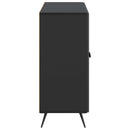 vidaXL Széf Fekete 89 x 34,5 x 80 cm Szerelt Fa