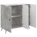 vidaXL Széf Betonszürke 89 x 34,5 x 80 cm Szerelt Fa
