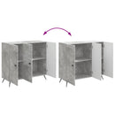 vidaXL Széf Betonszürke 89 x 34,5 x 80 cm Szerelt Fa