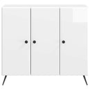 vidaXL Széf Magasfényű Fehér 89 x 34,5 x 80 cm Szerelt Fa