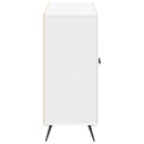 vidaXL Széf Magasfényű Fehér 89 x 34,5 x 80 cm Szerelt Fa