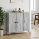 vidaXL Széf Szürke Sonoma 89 x 34,5 x 80 cm Szerelt Fa
