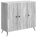 vidaXL Széf Szürke Sonoma 89 x 34,5 x 80 cm Szerelt Fa