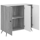 vidaXL Széf Szürke Sonoma 89 x 34,5 x 80 cm Szerelt Fa