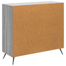 vidaXL Széf Szürke Sonoma 89 x 34,5 x 80 cm Szerelt Fa