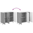 vidaXL Széf Szürke Sonoma 89 x 34,5 x 80 cm Szerelt Fa