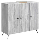 vidaXL Széf Szürke Sonoma 89 x 34,5 x 80 cm Szerelt Fa