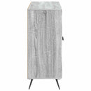 vidaXL Széf Szürke Sonoma 89 x 34,5 x 80 cm Szerelt Fa