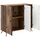 vidaXL Széf Antik Fa 89 x 34,5 x 80 cm Szerelt Fa