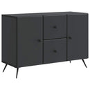 vidaXL Széf fiókkal Fekete 89 x 34,5 x 60 cm Szerelt Fa