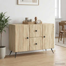 vidaXL Széf fiókkal Sonoma Tölgy 89 x 34,5 x 60 cm Szerelt Fa