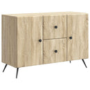 vidaXL Széf fiókkal Sonoma Tölgy 89 x 34,5 x 60 cm Szerelt Fa