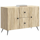 vidaXL Széf fiókkal Sonoma Tölgy 89 x 34,5 x 60 cm Szerelt Fa