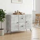 vidaXL Széf fiókkal Betonszürke 89 x 34,5 x 60 cm Szerelt Fa