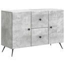 vidaXL Széf fiókkal Betonszürke 89 x 34,5 x 60 cm Szerelt Fa