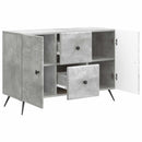 vidaXL Széf fiókkal Betonszürke 89 x 34,5 x 60 cm Szerelt Fa